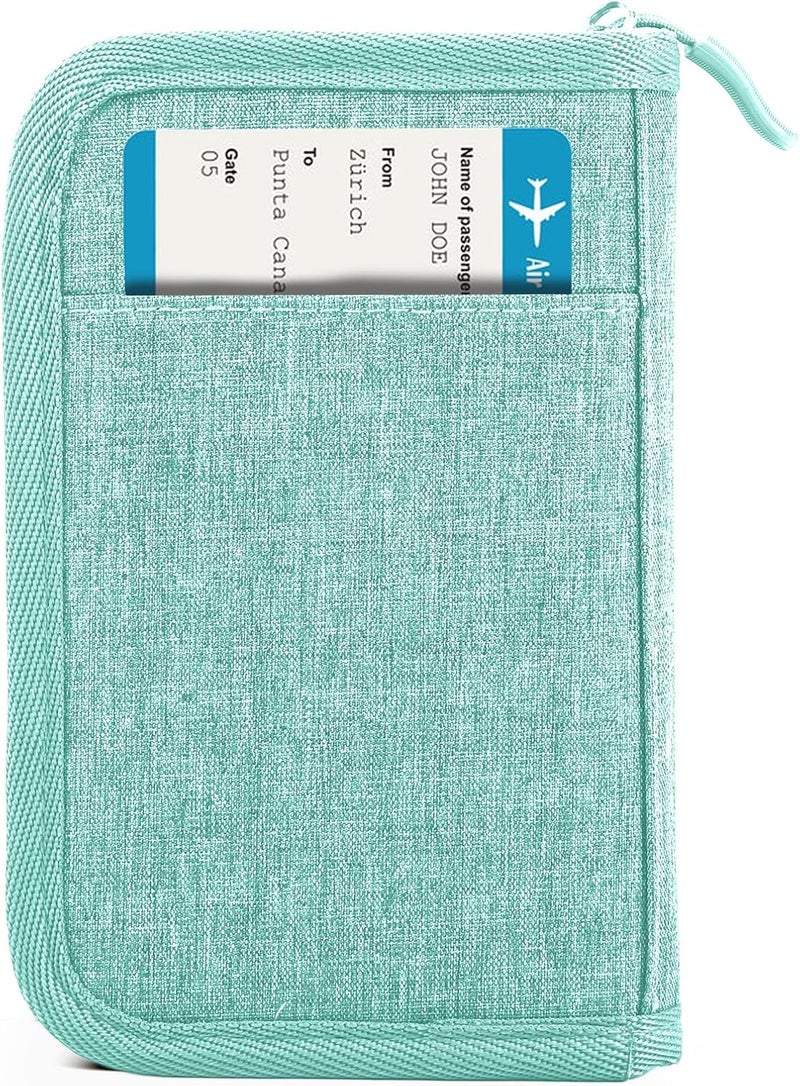 TOPBAG Passport Holder for Travel, Women Rfid Blocking Passport Wallet, Travel Essentials Premium Wallets, Waterproof Passport Holders Bag for Men Traveling, Travel Document Organizer Credit Cards Case - Image 1